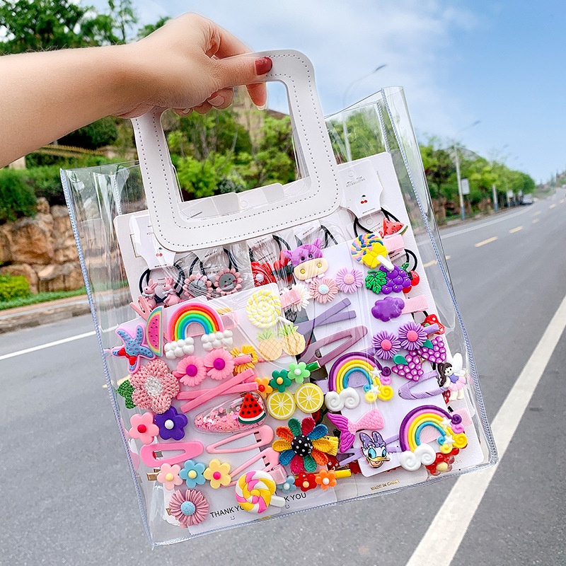 (14 Bộ) Kẹp Tóc Hình Trái Cây Dễ Thương Thời Trang Cho Bé Gái