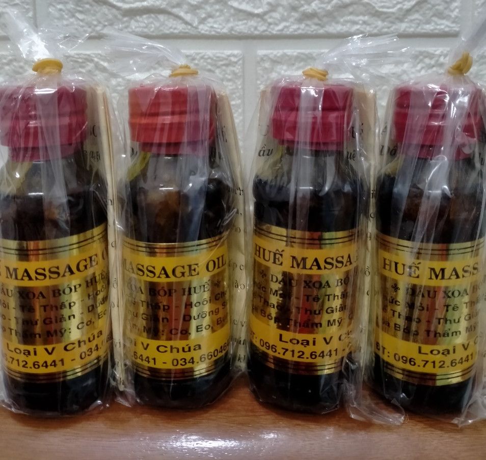 2 Dầu xoa bóp massage Huế ( 2 chai x 60ml , loại đặc biệt )