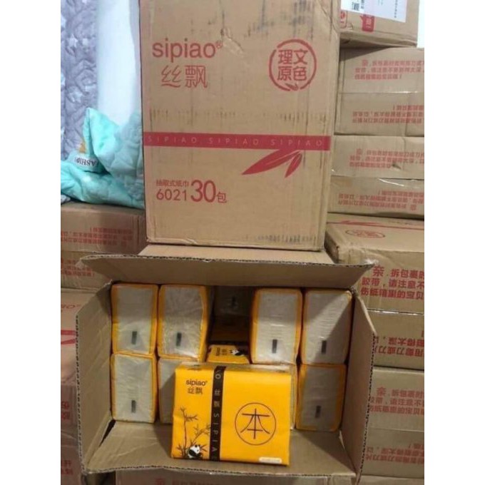 💥FREESHIP💥 THÙNG 30 GÓI GIẤY ĂN GẤU TRÚC SIPIAO
