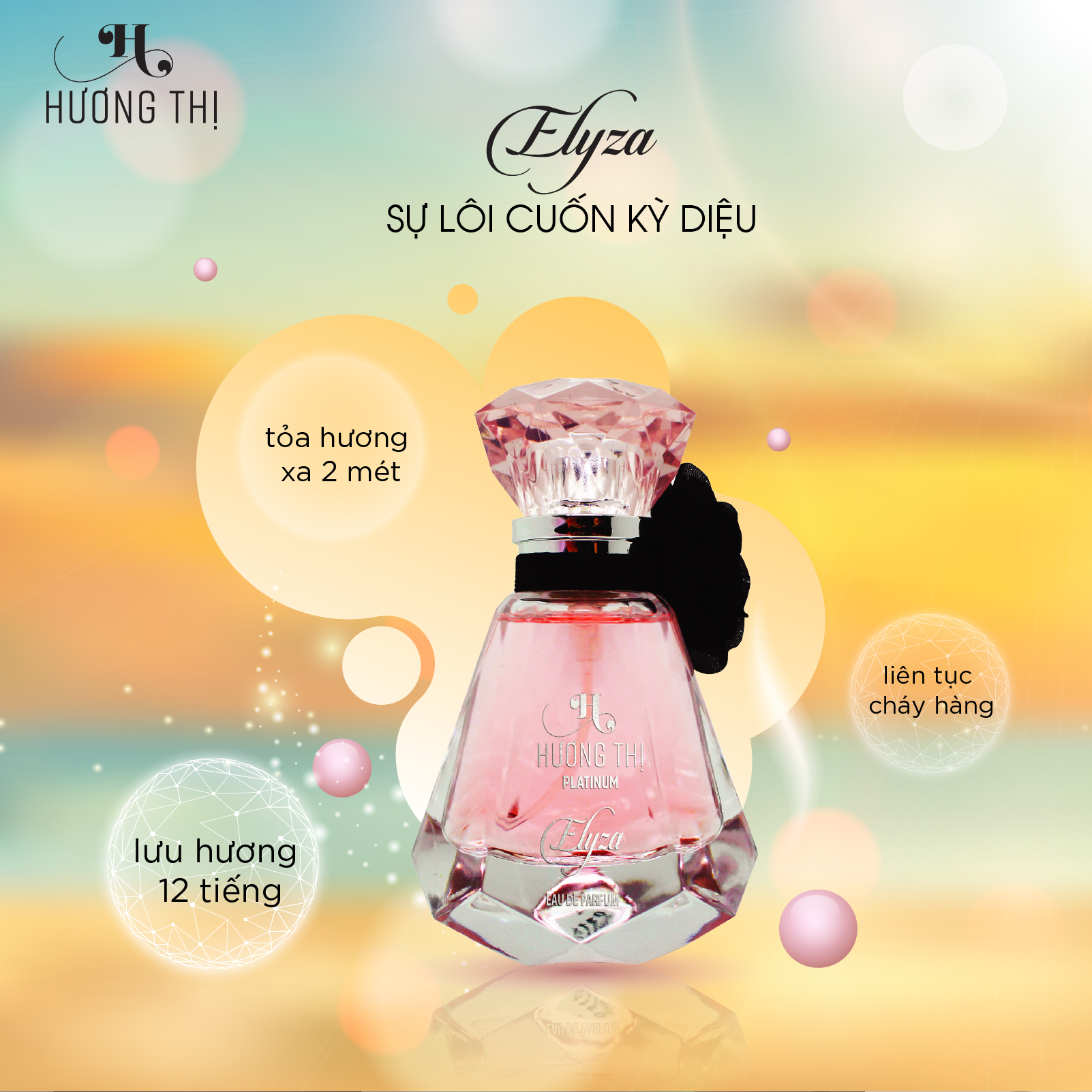 Nước hoa nữ cao cấp Elyza HƯƠNG THỊ PLATINUM - 30ml