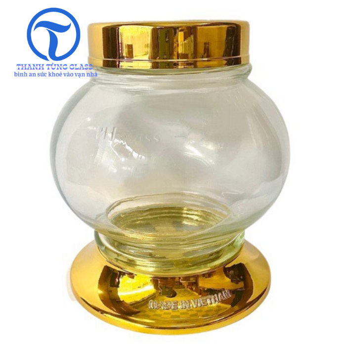 Bình ngâm Tửu sâm thủy tinh 2.7 lít ( sâm phú hờa )