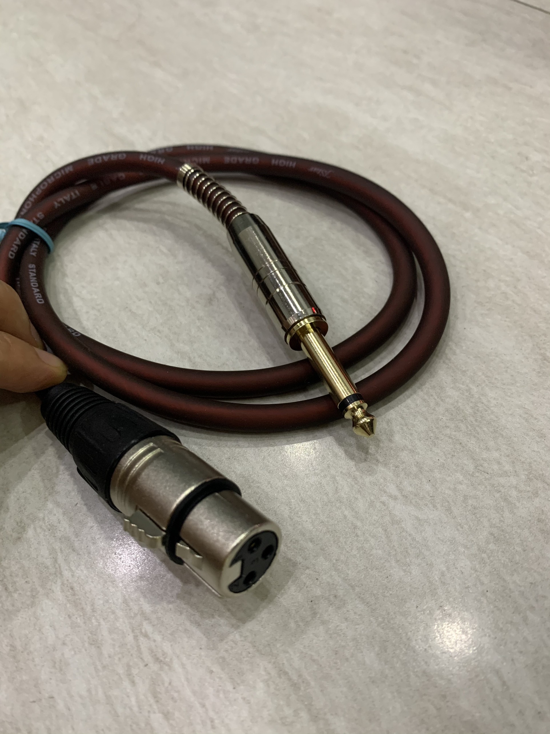 [HCM]Dây cắm Micro XLR đầu 6.5mm dài 1M