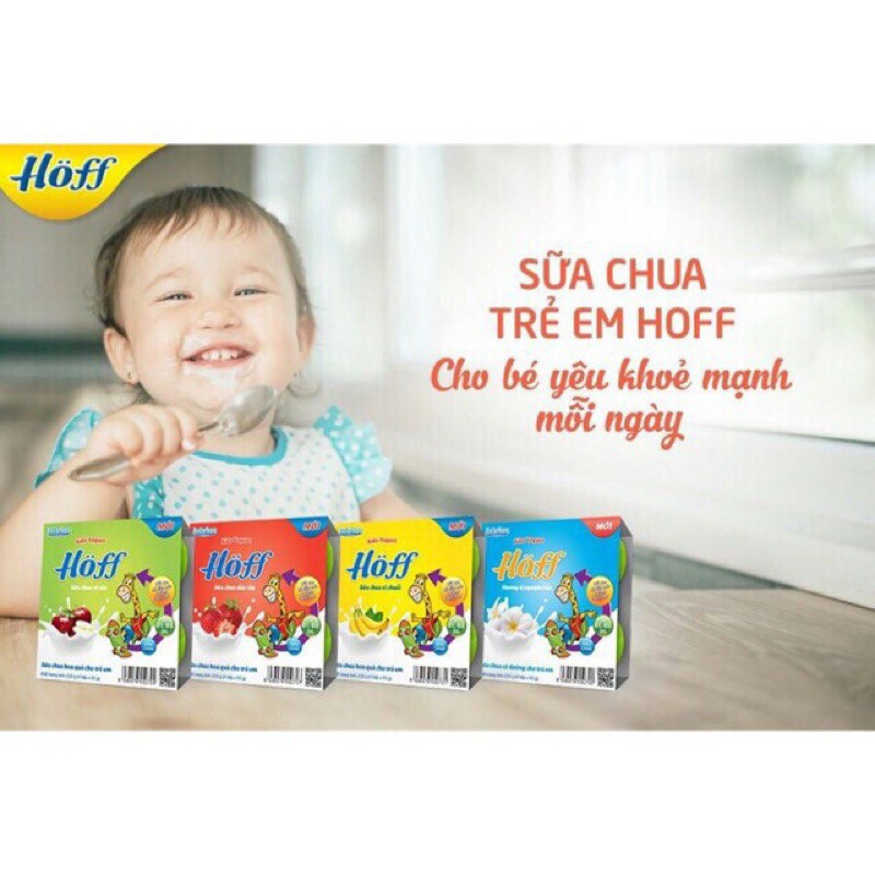 Váng sữa/ Sữa chua Hoff  lốc 4 hộp×55g