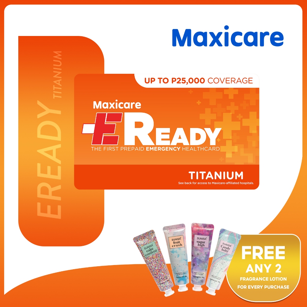 Maxicare Eready Titanium Prepaid Emergency Health Card Lazada Ph