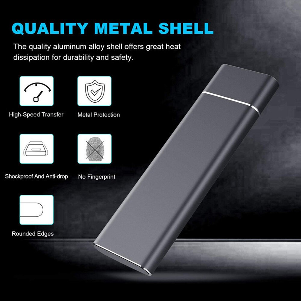 Tốc độ cao 1TB 2TB 4TB 8TB 16TB SSD di động bên ngoài trạng thái rắn ổ cứng USB 3.1 liên Ổ cứng di động cho máy tính xách tay