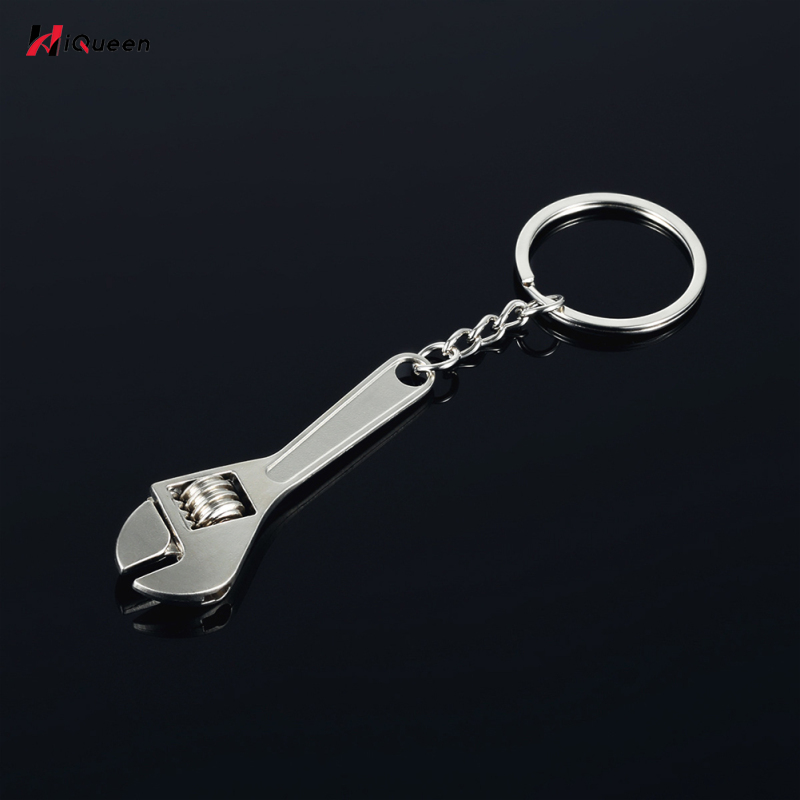 HiQueen Practical Tool Wrench Monkey Spanner Key Chain Car Metal Keyring