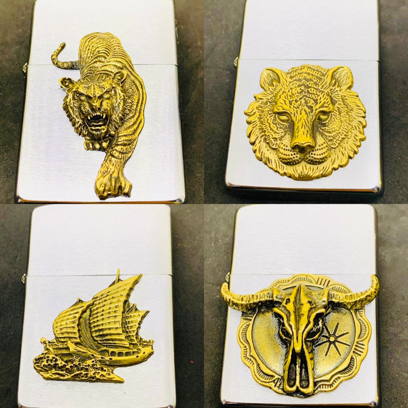 Eblem Cọp- Thuận Buồm Xuôi Gió Dán Zippo
