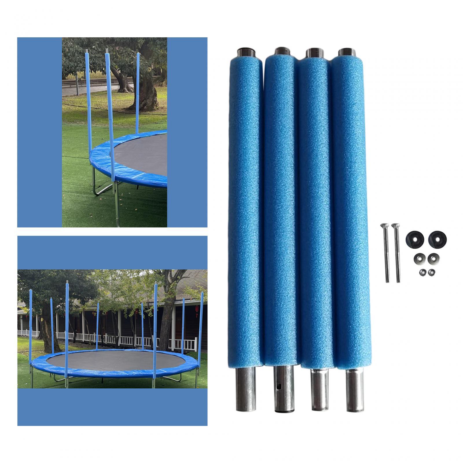4Pcs Trampoline Poles Replace Steel Pipe for Jump Bed Bounce Bed Outdoor
