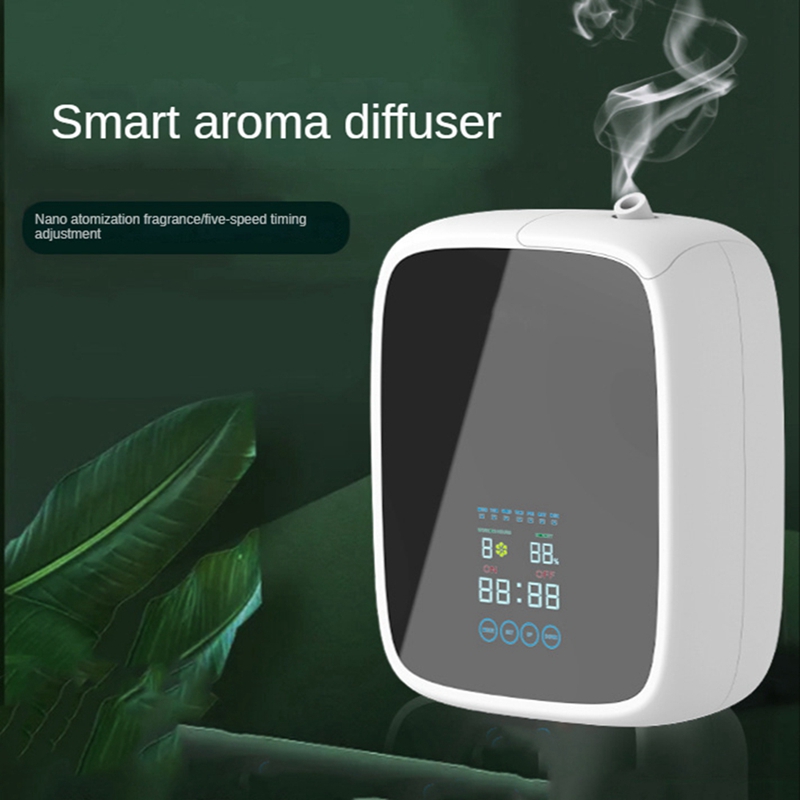 500Ml Aroma Diffuser Hotel Air Freshener Wall-Mounted Essential Oil Diffuser Black EU Plug