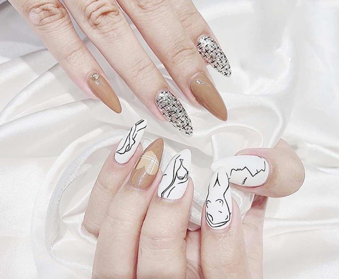 [HCM]Cọ nét cán đá cao cấp 3 sizes (5mm; 9mm; 11mm) - Cọ vẽ nail chuyên dụng (có bán từng chiếc)