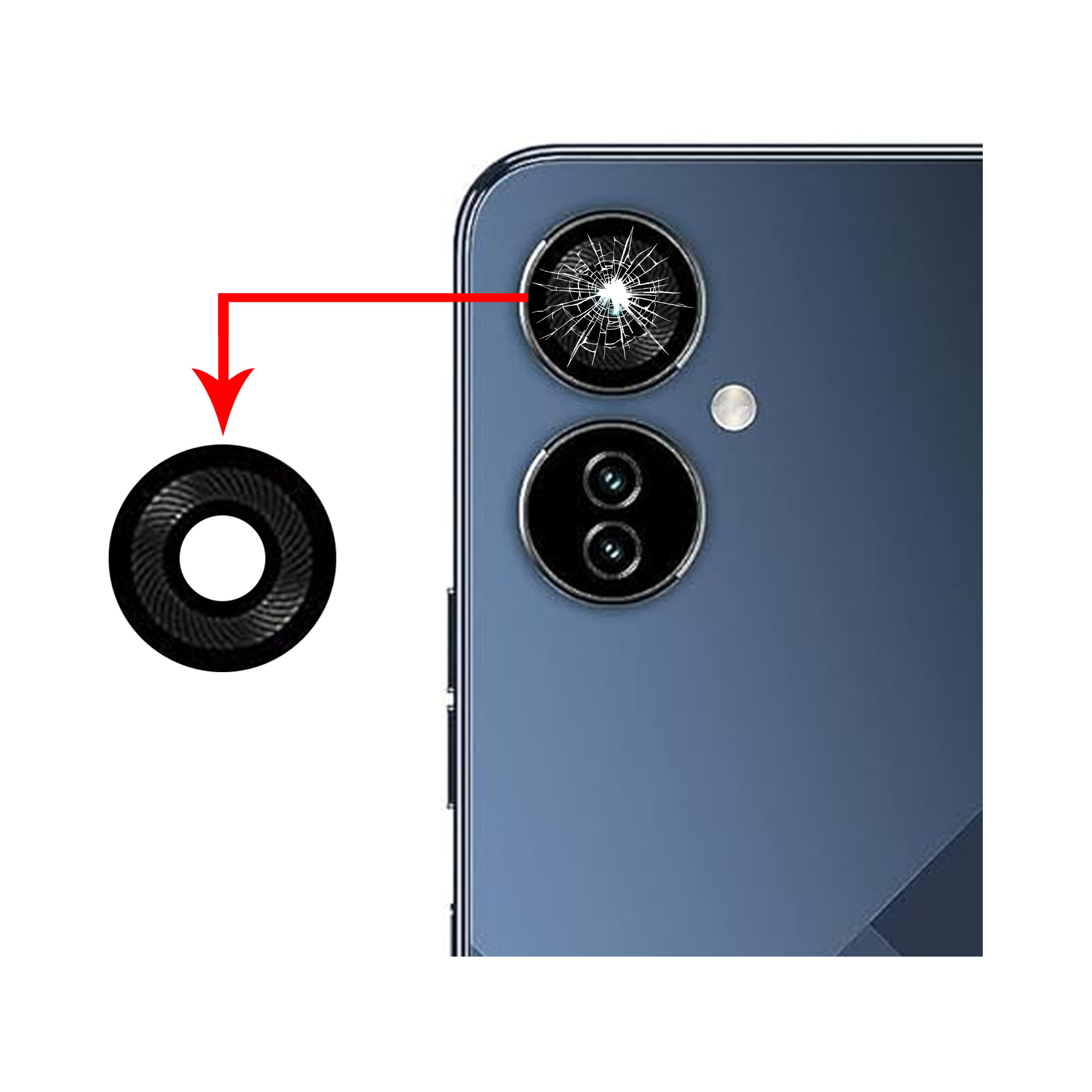 Tecno Camon 19 Neo Replacement Back Camera Lens Glass For Camon 19 Neo