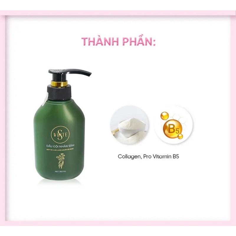 [Chính Hãng] Dầu Gội Ủ Tóc Nhân Sâm SWhite Công Ty Shynh Beauty