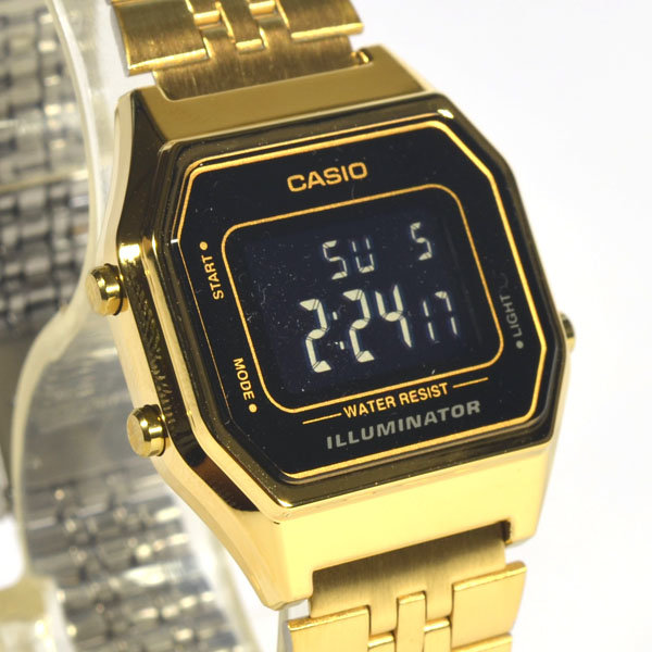 Win Watch shop นาฬิกา Casio รุ่น LA680WGA-1B นาฬิกาข้อมือผู้หญิงสายแสตน ...