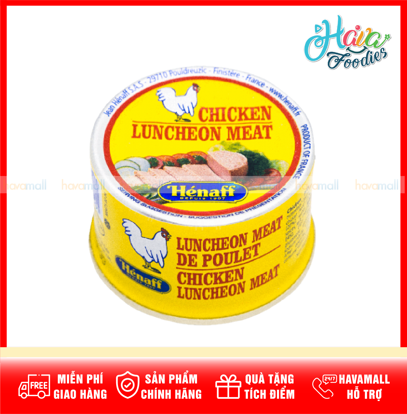 Pate Gà Tây Hénaff 140gr – Chicken Luncheon Meat Pate
