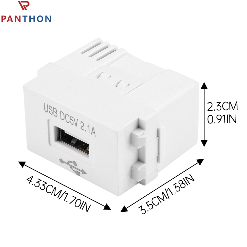 PANTHON 128 Type USB Power Module 220V Socket 5V 2.1A Mobile Phone Charging Module Switch Adapter PCB Charging Module