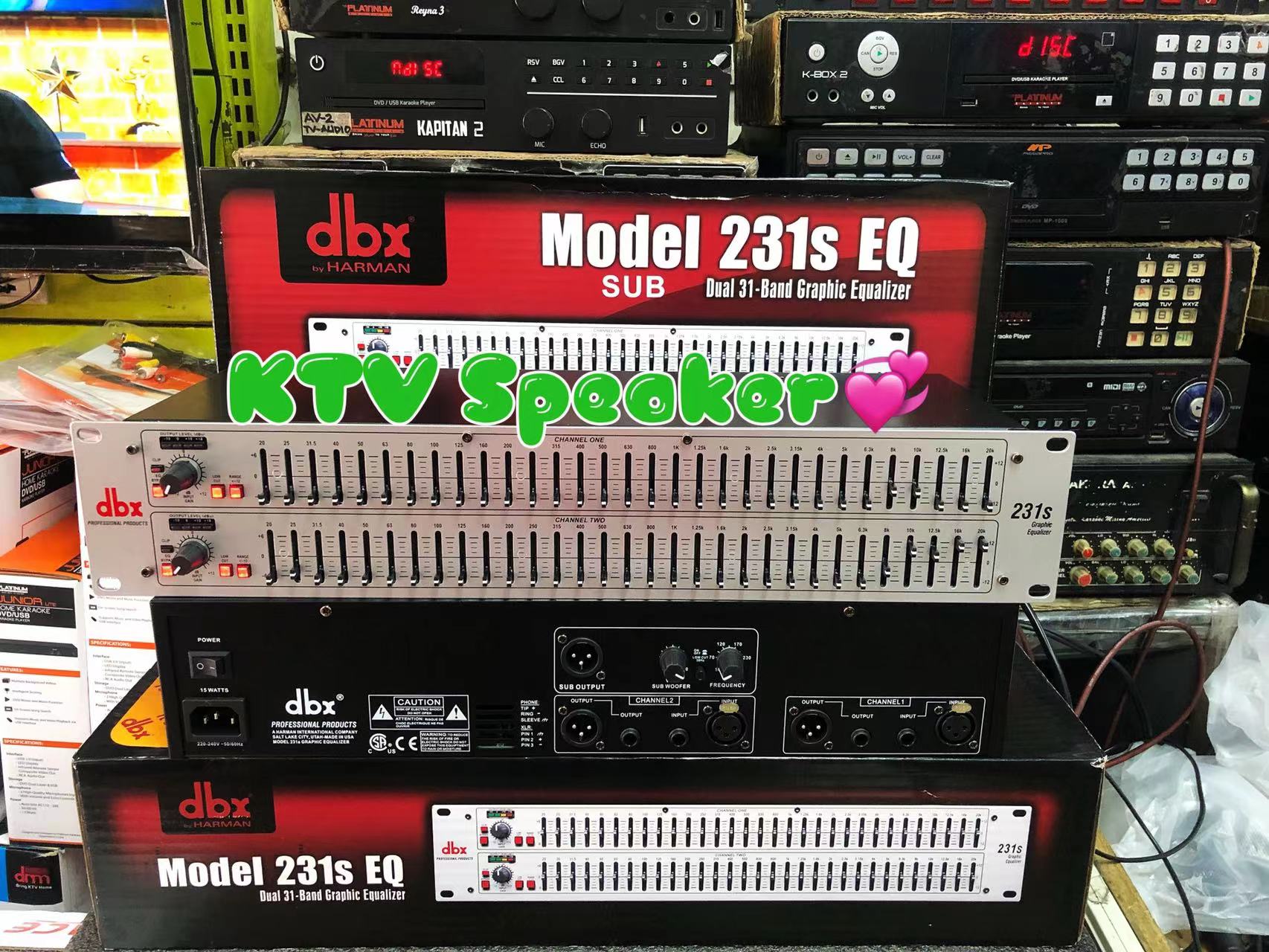 DBX Graphic Equalizer dbx 231S Dual channel 31 band 2series
