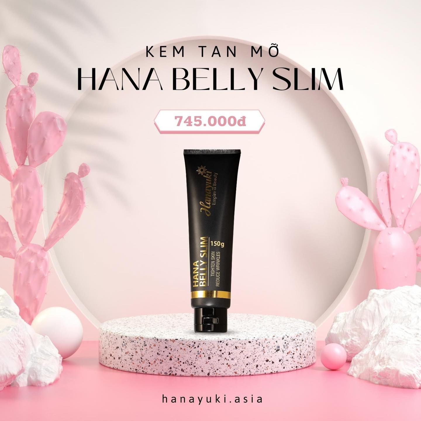 [TẶNG QUÀ + GIẢM VOUCHER 8%] [CHÍNH HÃNG HANAYUKI,Date 2025] KEM TAN MỠ HANAYUKI HANA BELLY SLIM