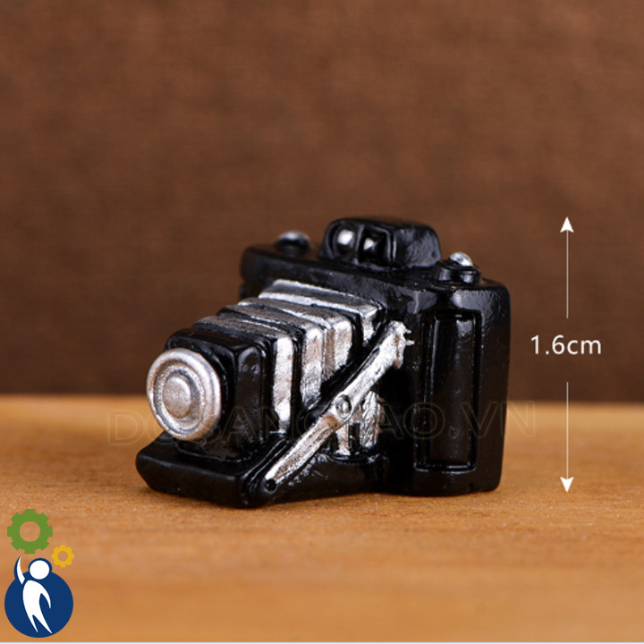Máy ảnh cổ điển 1.9x2cm, mô hình mini trang trí