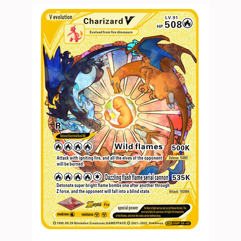 Yibei Fairy Tale Toy CityPokemon VMAX Cards 11 species Charizard Custom Metals Vmax Cardrainbow Gold Pokemon Card-Hp 508 330 350 Children's toys | Daraz.com.bd Yibei Fairy Tale Toy CityPokemon VMAX Cards 11 species Charizard Custom Metals Vmax Cardrainbow Gold Pokemon Card-Hp 508 330 350 Children's toys | Daraz.com.bd