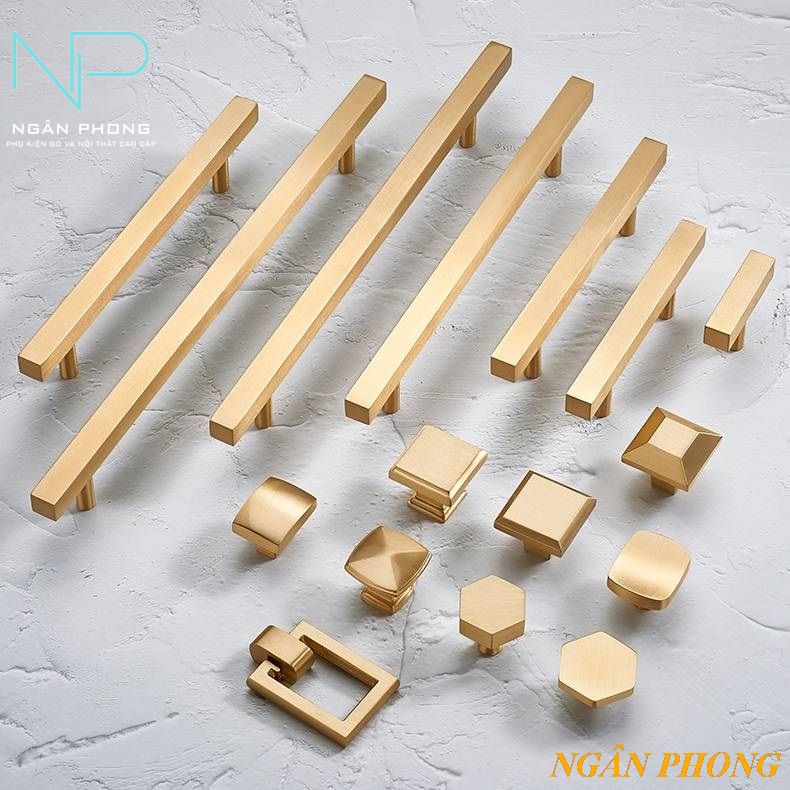 Tay nắm tủ đồng số 6