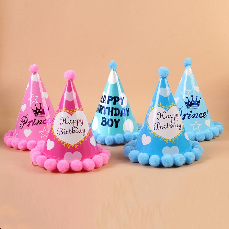 set 6 mũ sinh nhật giấy- Nón Sinh Nhật giá rẻ