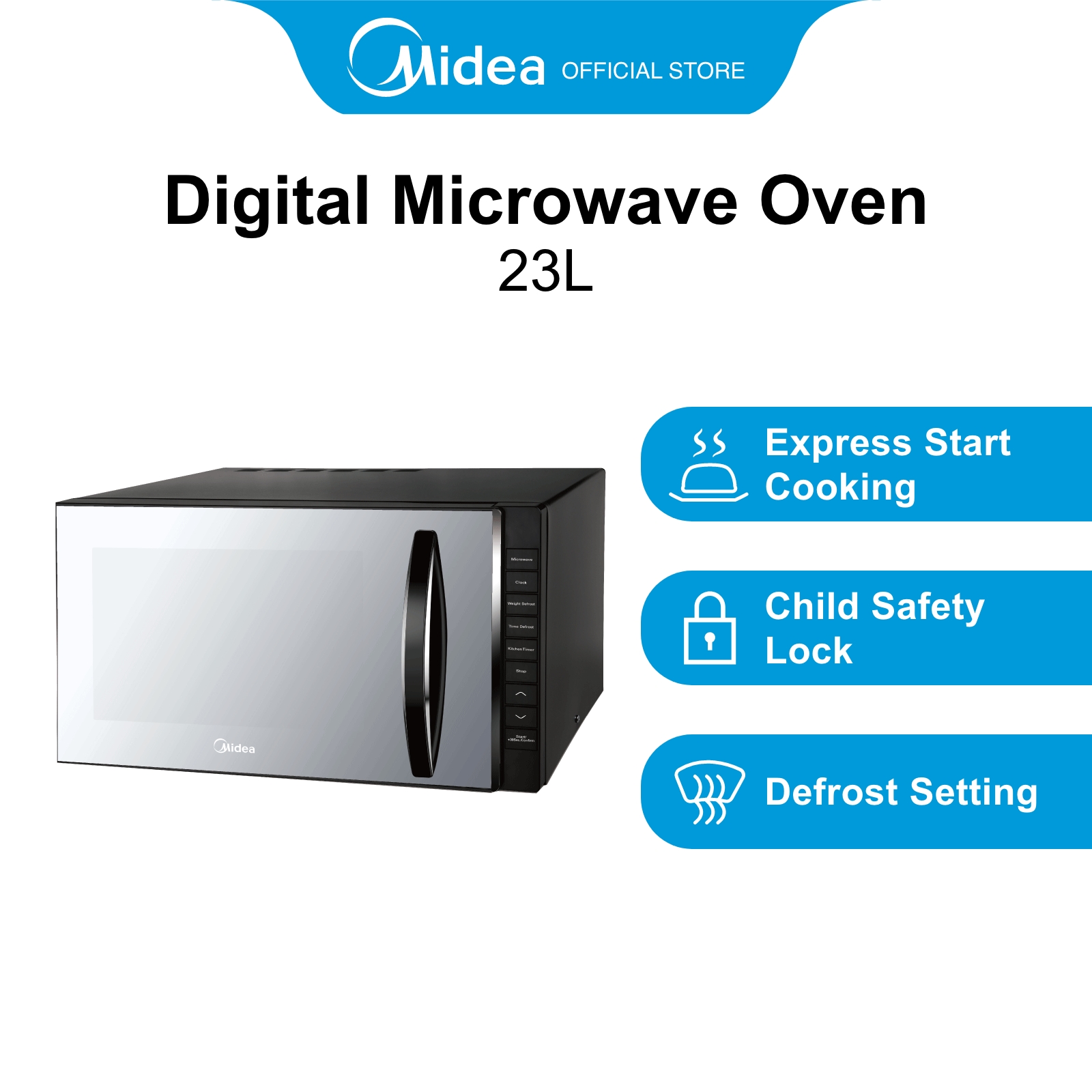 midea microwave 23l