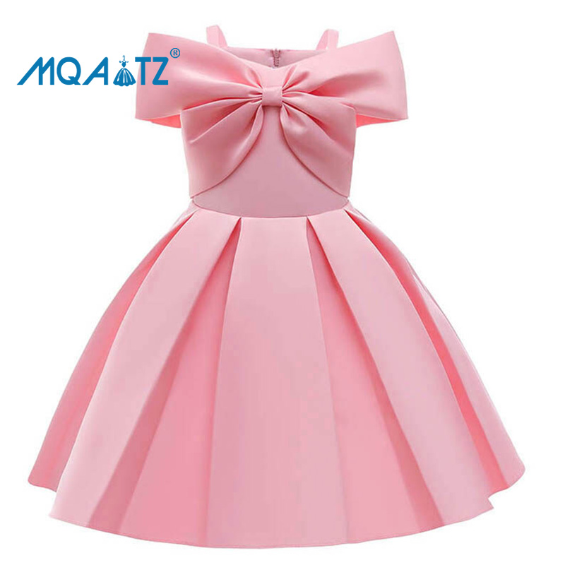 MQATZ Đầm Một Vai Buổi Tối Cho Trẻ Em Mùa Hè Trang Phục Cho Bé Gái Đầm