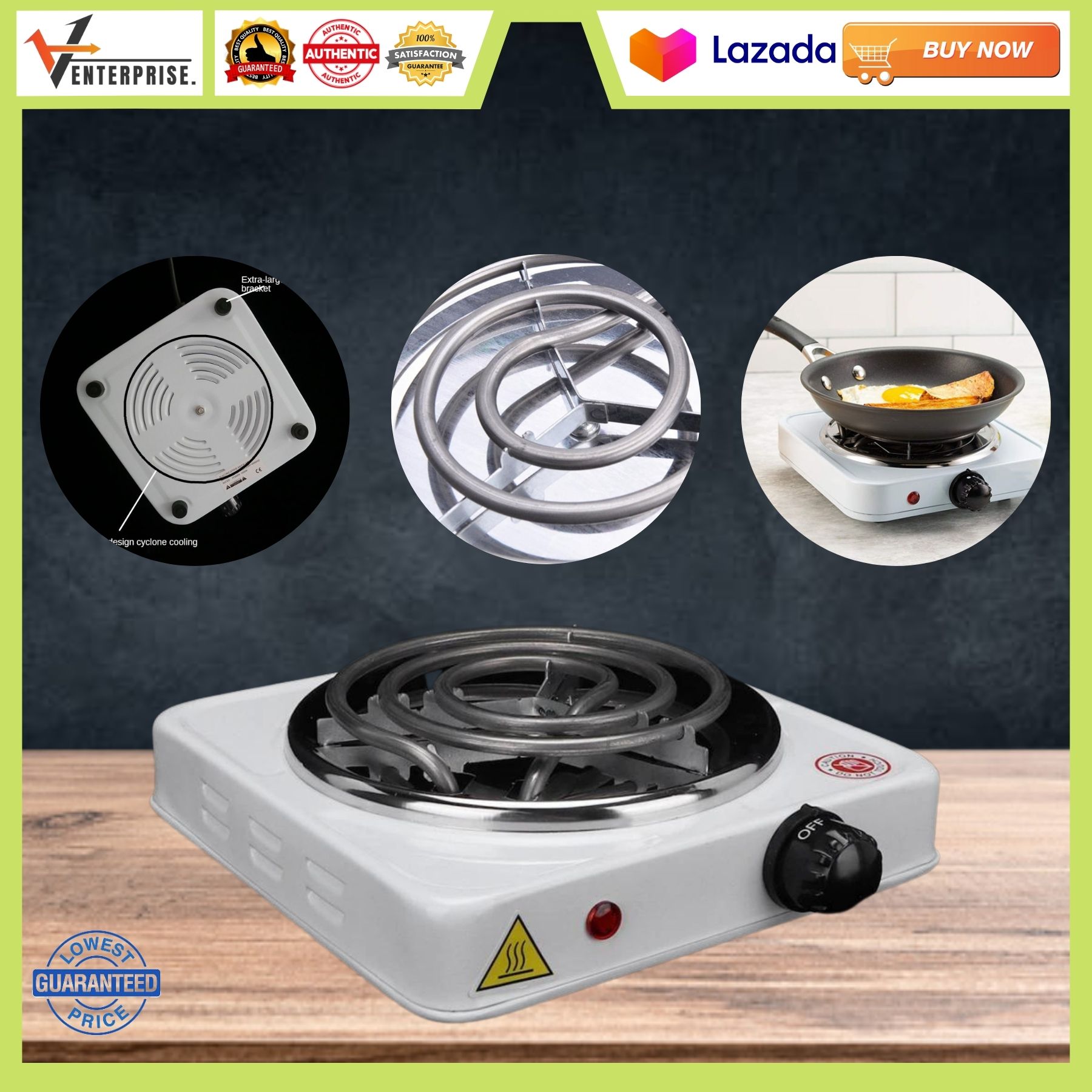 electric burner outdoor
