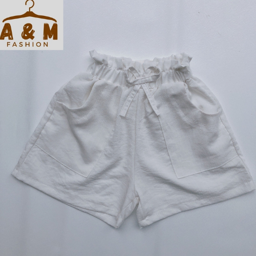 Quần Đùi Đũi Cạp Cao Bé Gái Size 10-35kg