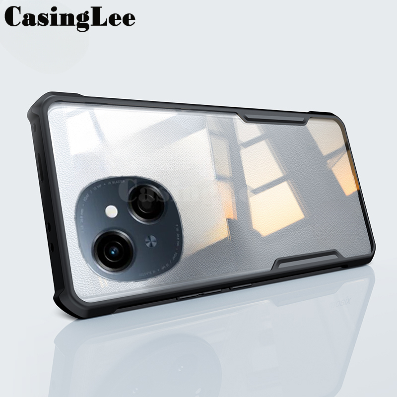 For Tecno Spark Go 1 Case Transparent Clear Air Protector Soft Frame Hard Shockproof Armor For ( Tecno Spark Go 1 ) Back cover Phone Cases.