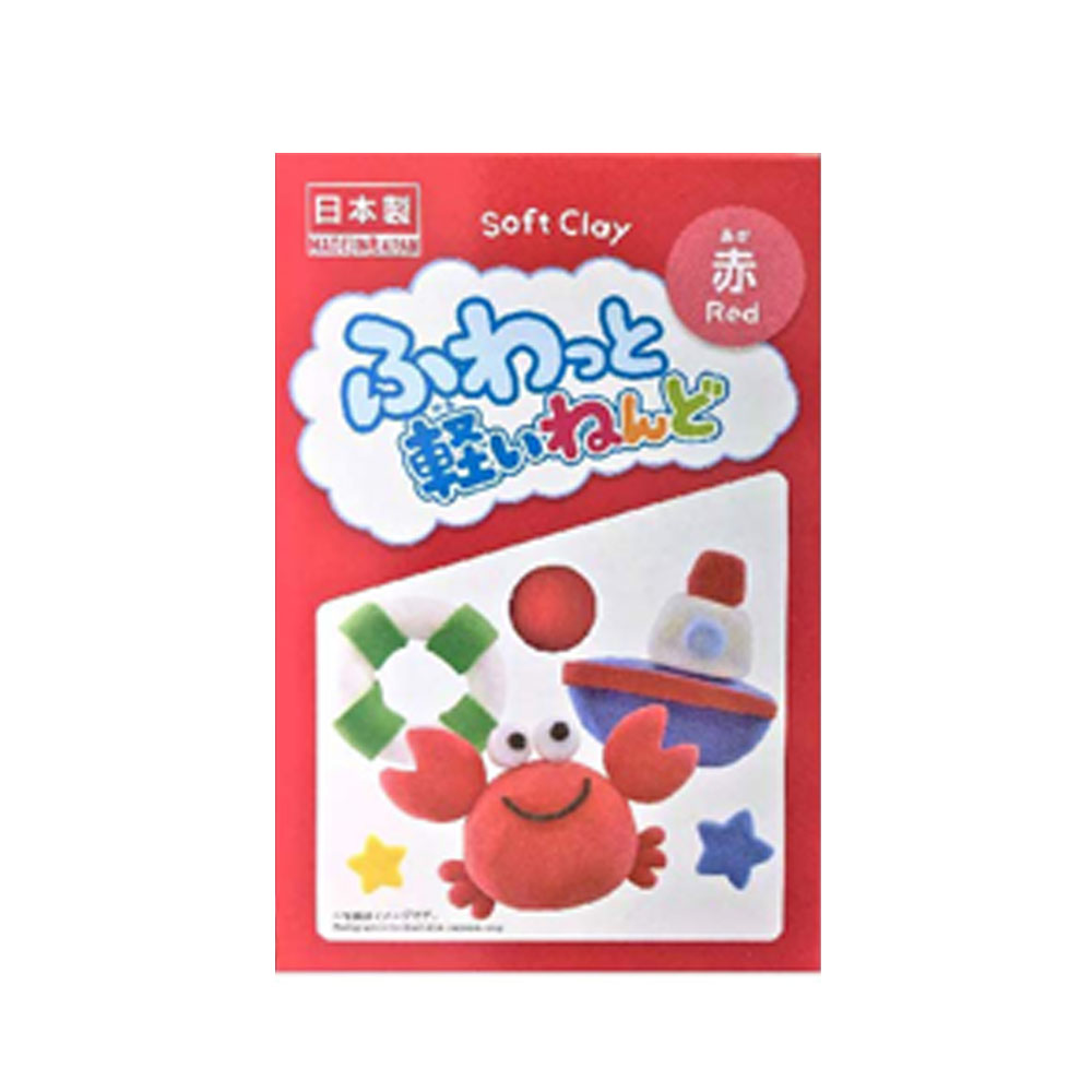 DAISO Soft Clay RED Color, Perfect for Butter Slime and Modeling Projects,  Approx 60g 