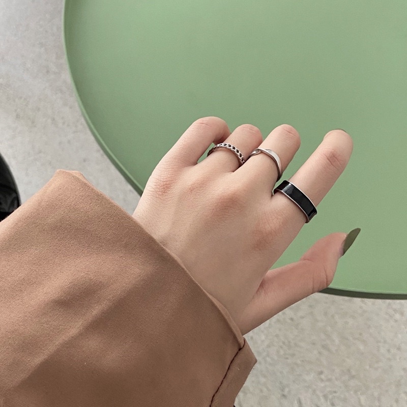 Combo nhẫn 3 chiếc cá tính