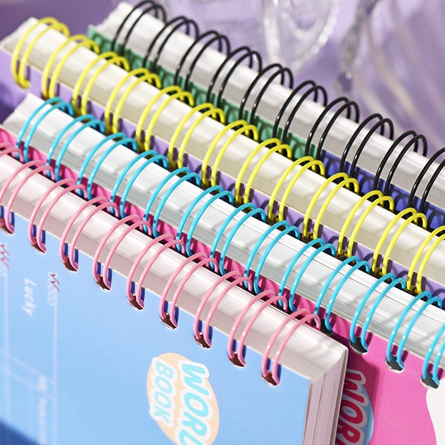 Cdaily|Cute Cat Small Notebook Mini Word Notebook Student English Word Memory Book Coil Small Notebook Portable Notebook Pocket Notebook