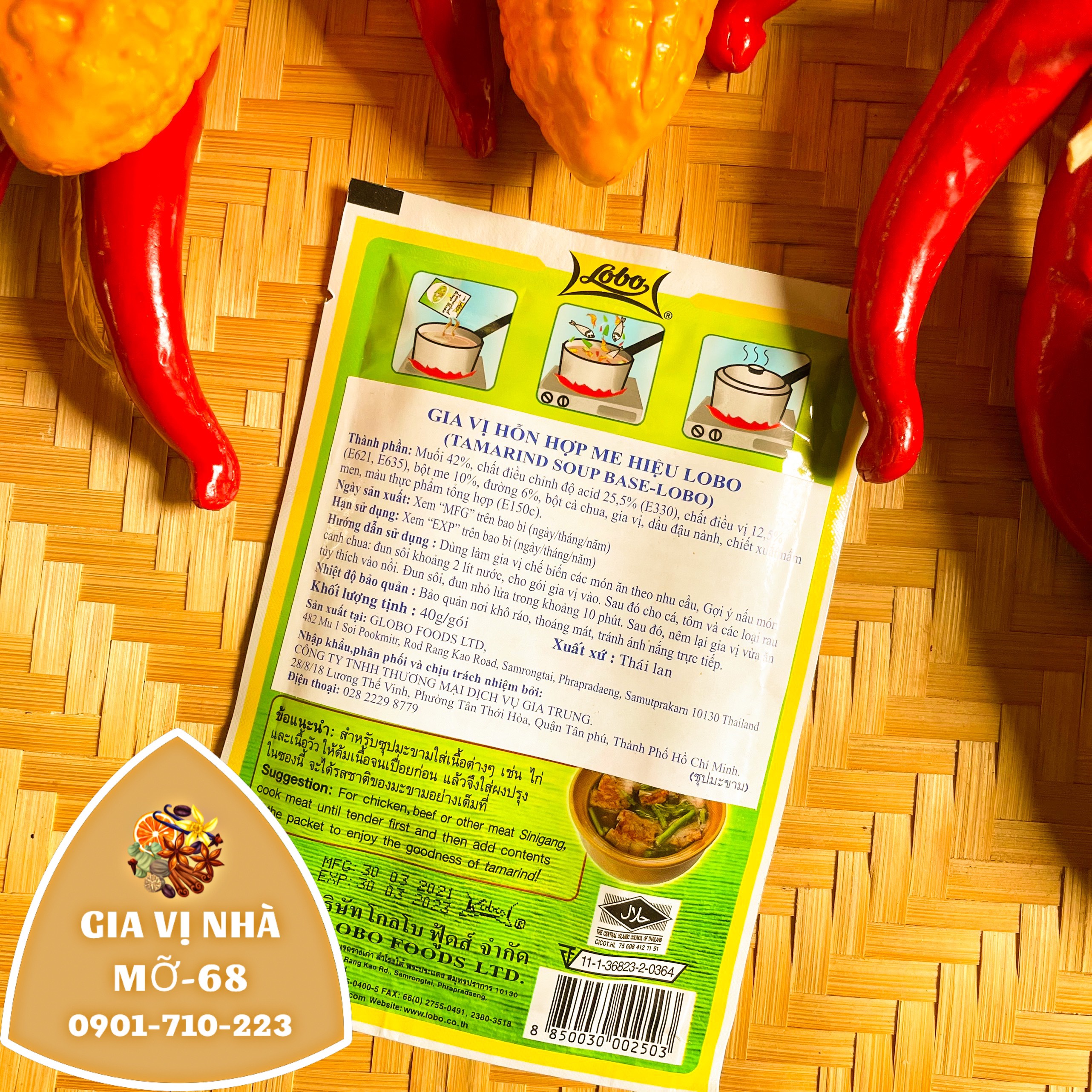 BỘT ME HIỆU LOBO/BỘT ME LOBO -40GR