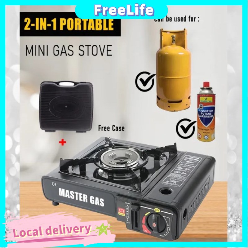 [Local Delivery] Original DualPurpose Portable Cassette Stove/Gas Stove Single Furnace With
