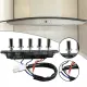 Idealhere 5Button Range Hood Switch Button Universal Switch Control Board Panel Controller. 