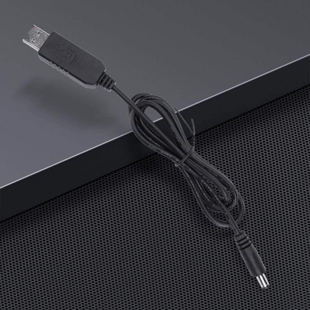 USB Power Boost Line DC To DC 5V/9V/12V USB Voltage Boost Converter Cable 2.1x5.5mm Plug