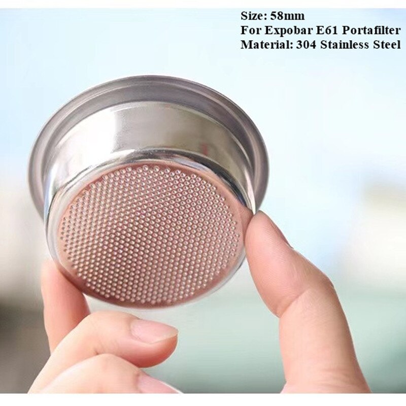 58Mm 7/18G Replacement Basket For Bottomless Portafilter Filter E61 Coffee Machine Coffee Maker Espresso Parts
