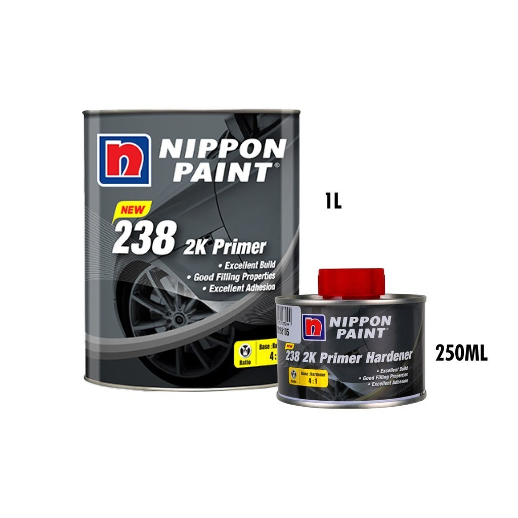 NIPPON PAINT 238 2K Primer 41 + Hardener 2K Primer Undercoat Grey