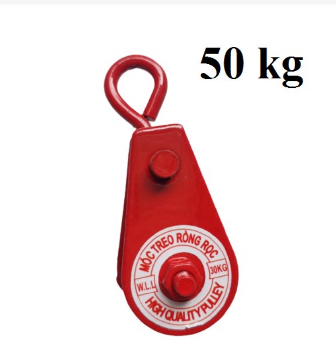 Ròng rọc thép treo Pully 50kg (Đỏ)