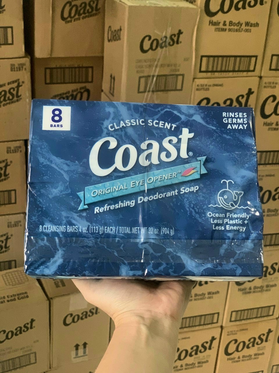 [HCM]LỐC 8 hoặc 16 CỤC XÀ BÔNG COAST SÁT KHUẨN SẠCH DA 113G NHẬP MỸ