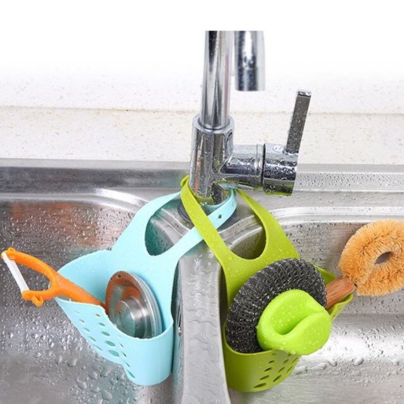Giỏ Treo Bồn Rửa Chén/Bát, Giỏ Đựng Đồ Rửa Chén Tiện Lợi