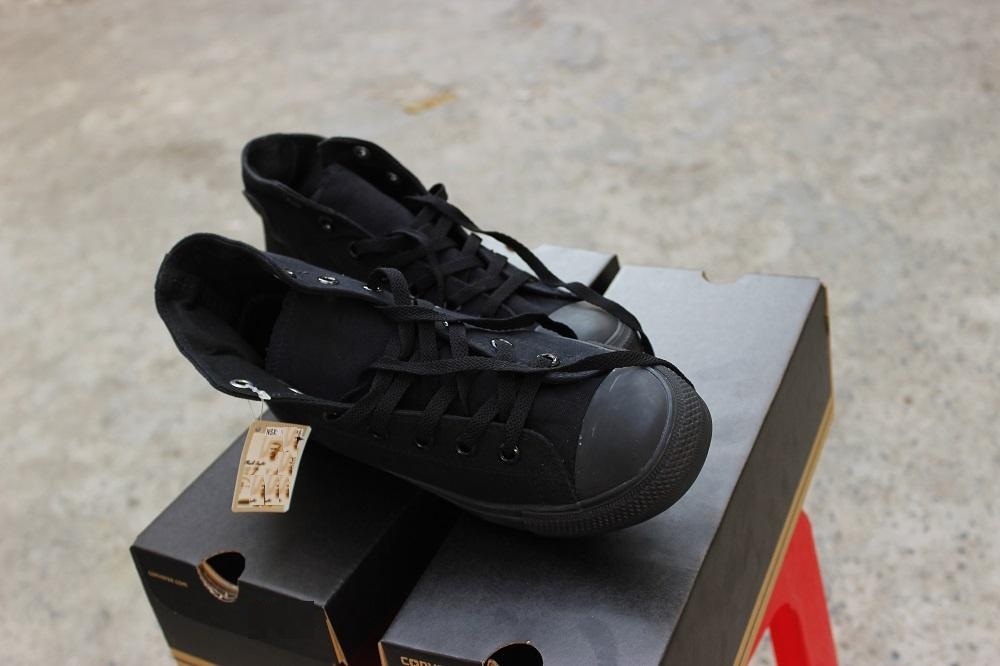 (ảnh thật) giày thể thao Nữ cao cổ full đen sneaker classic