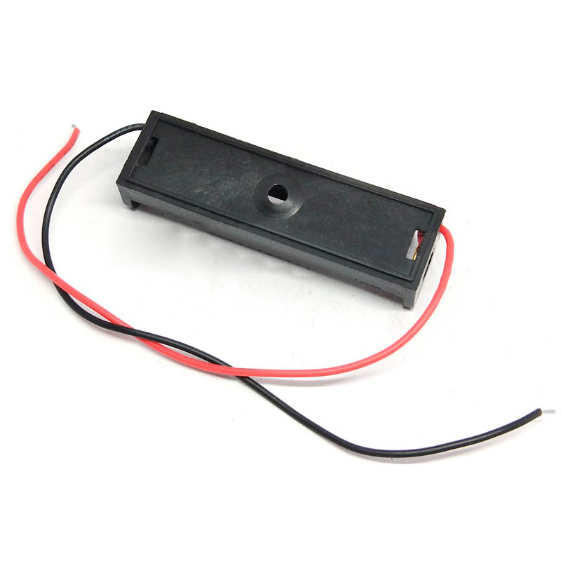 1 Slots AA Battery Case Box Holder Storage Case with Lead Wire