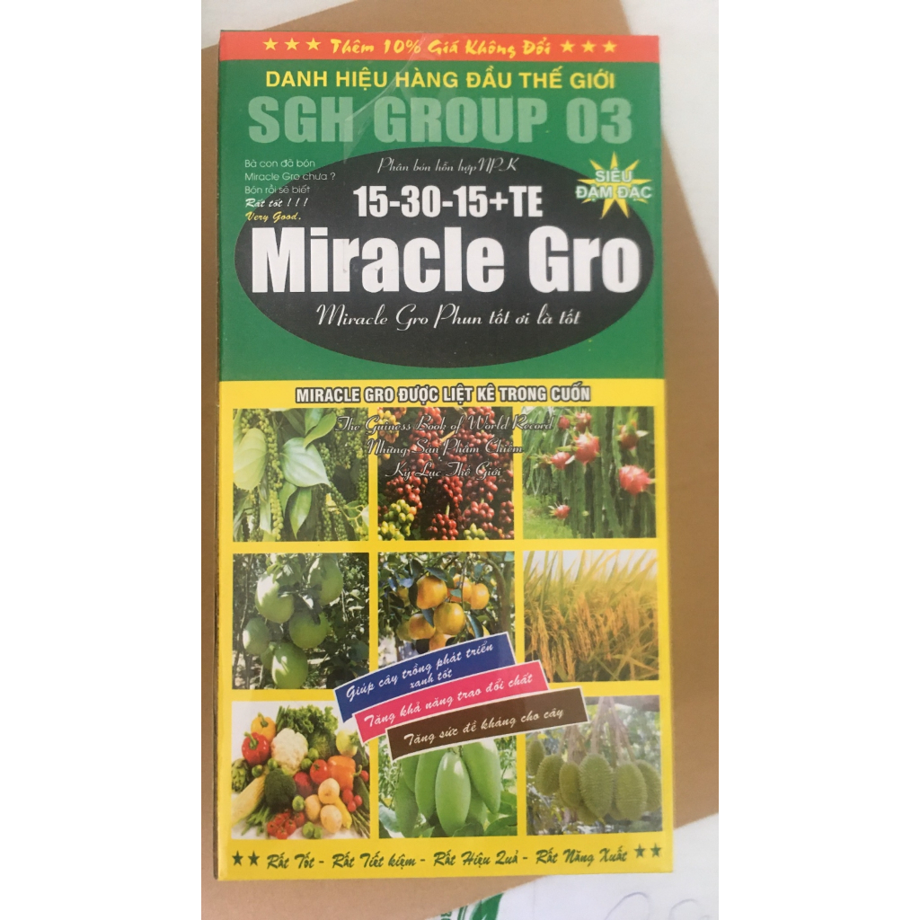 Miracle gro 15 30 15 hộp 2kg apsara