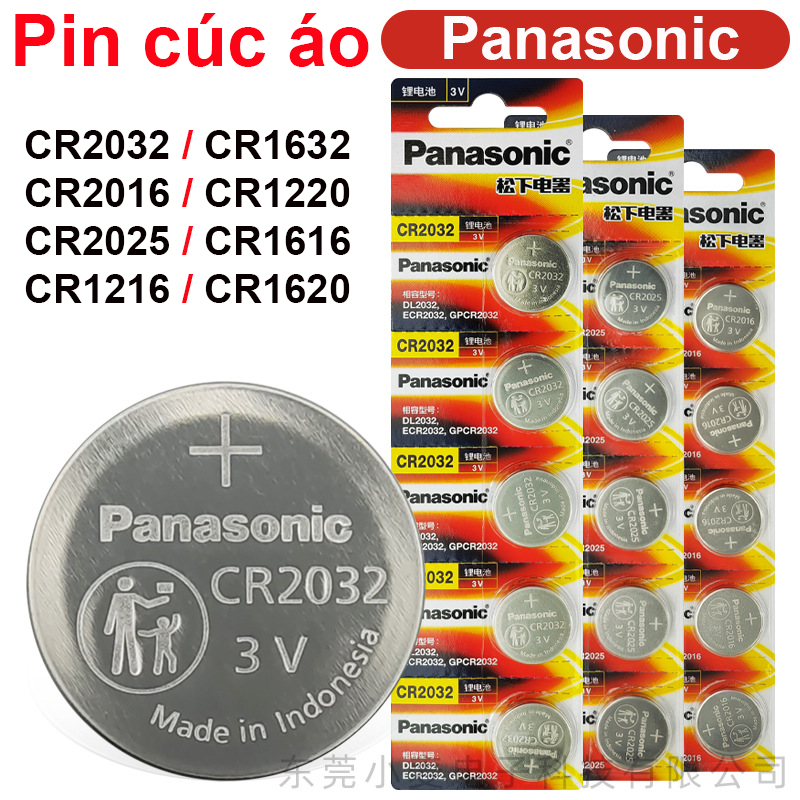 ( 1 viên) Pin cúc áo, pin lithium 3V Panasonic