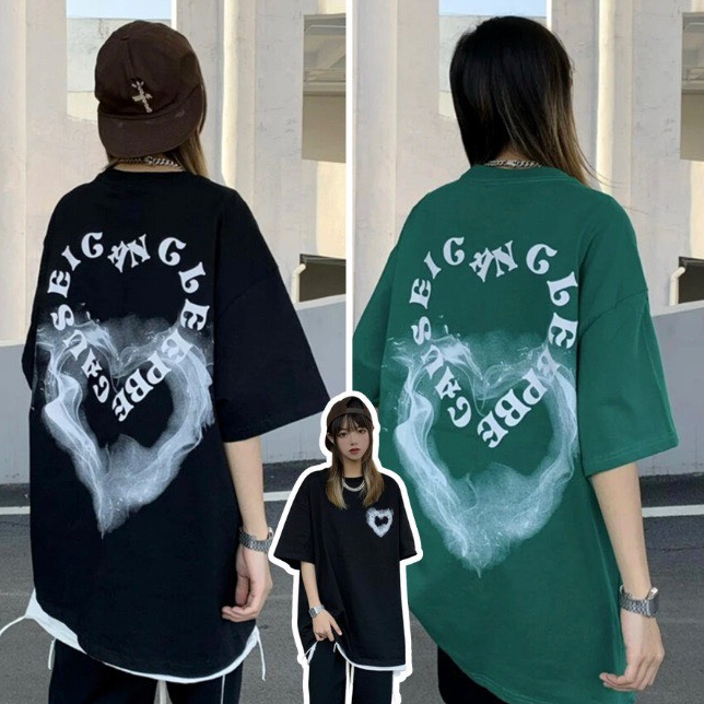 Áo trái tim chữ chất cotton su hot trend