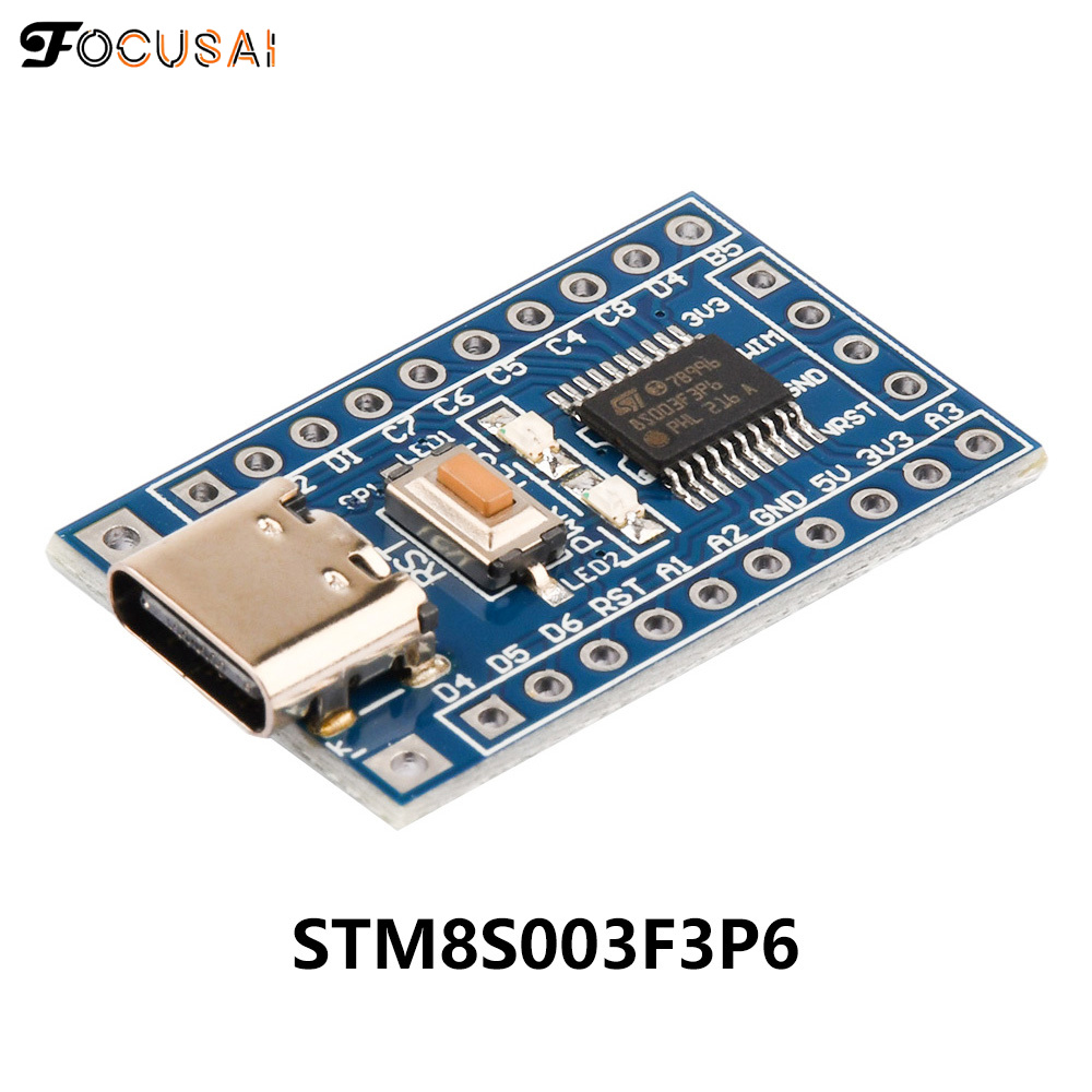 FocusAi STM8S103F3P6 STM8S003F3P6 ARM Minimum System Development Board Module for Arduino with Type-C Port