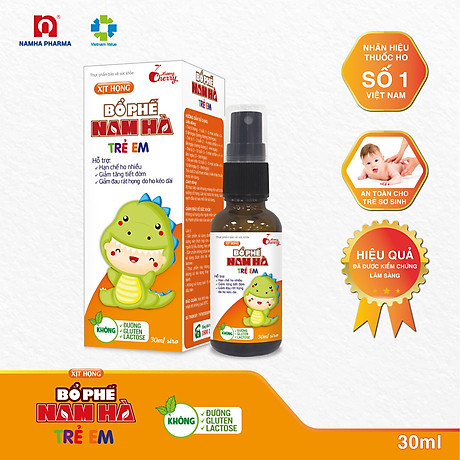 Xịt họng bổ phế Nam Hà Trẻ em