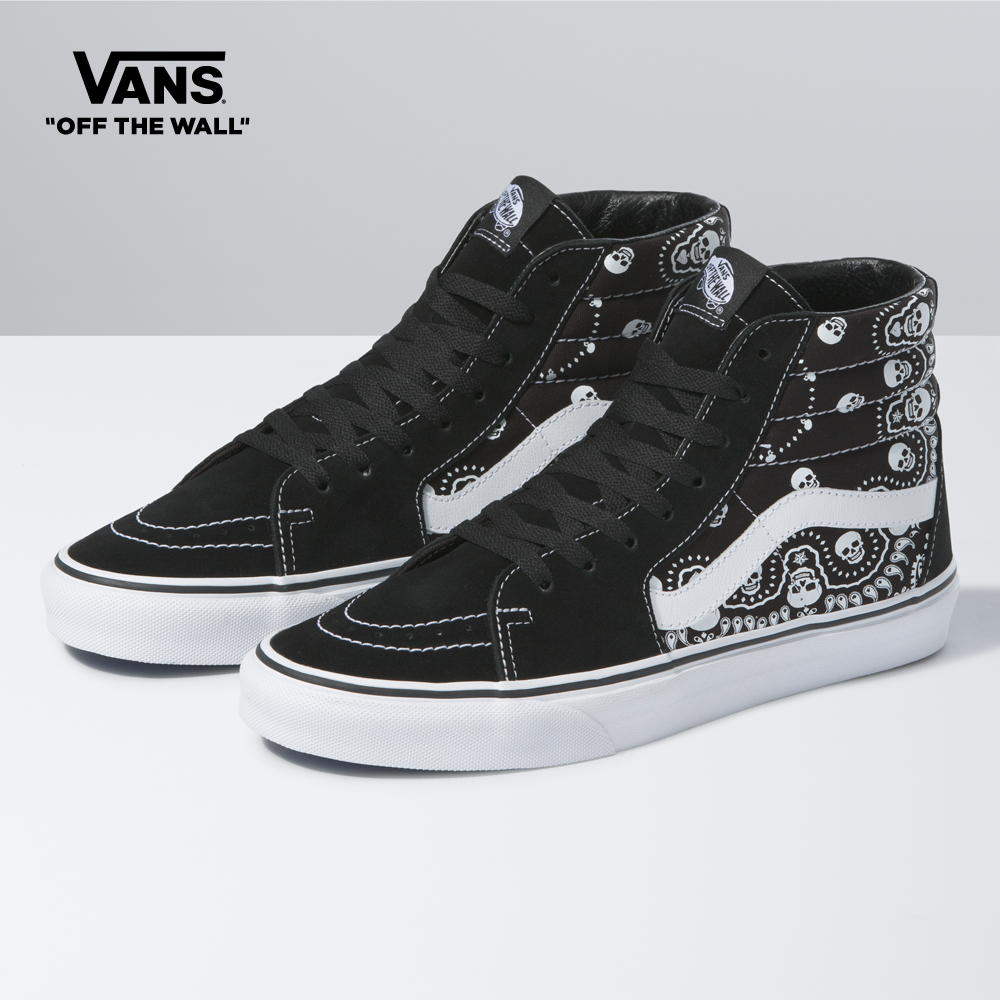 Vans Bandana Sk8-Hi Unisex Sneakers Men (Unisex US Size) Black VN0A32QGD9S1  | Lazada Singapore